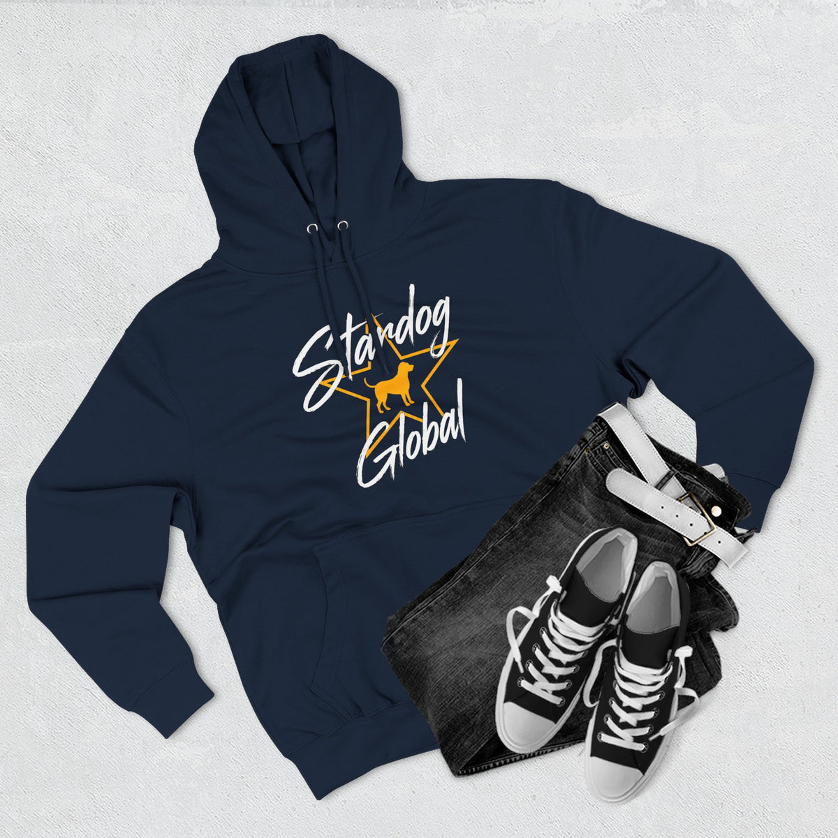 Stardog Global Three-Panel Fleece Hoodie