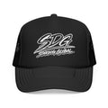 SDG Stardog Global Script Mesh Trucker Hat