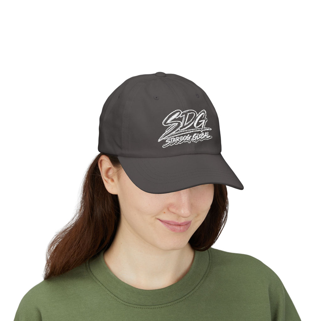 SDG Stardog Global Script Embroidered Dad Cap