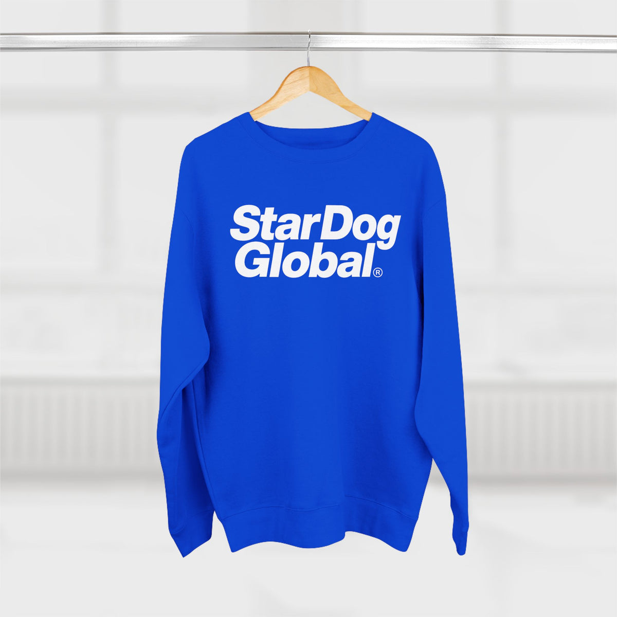 StarDog Global Minimal Logo Pullover Crewneck Sweatshirt for Unisex