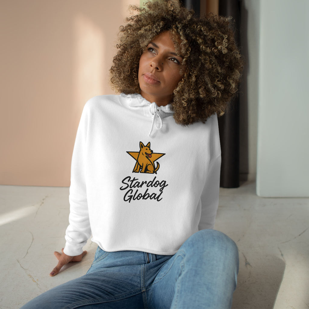 Stardog Global Cropped Women's Hoodie