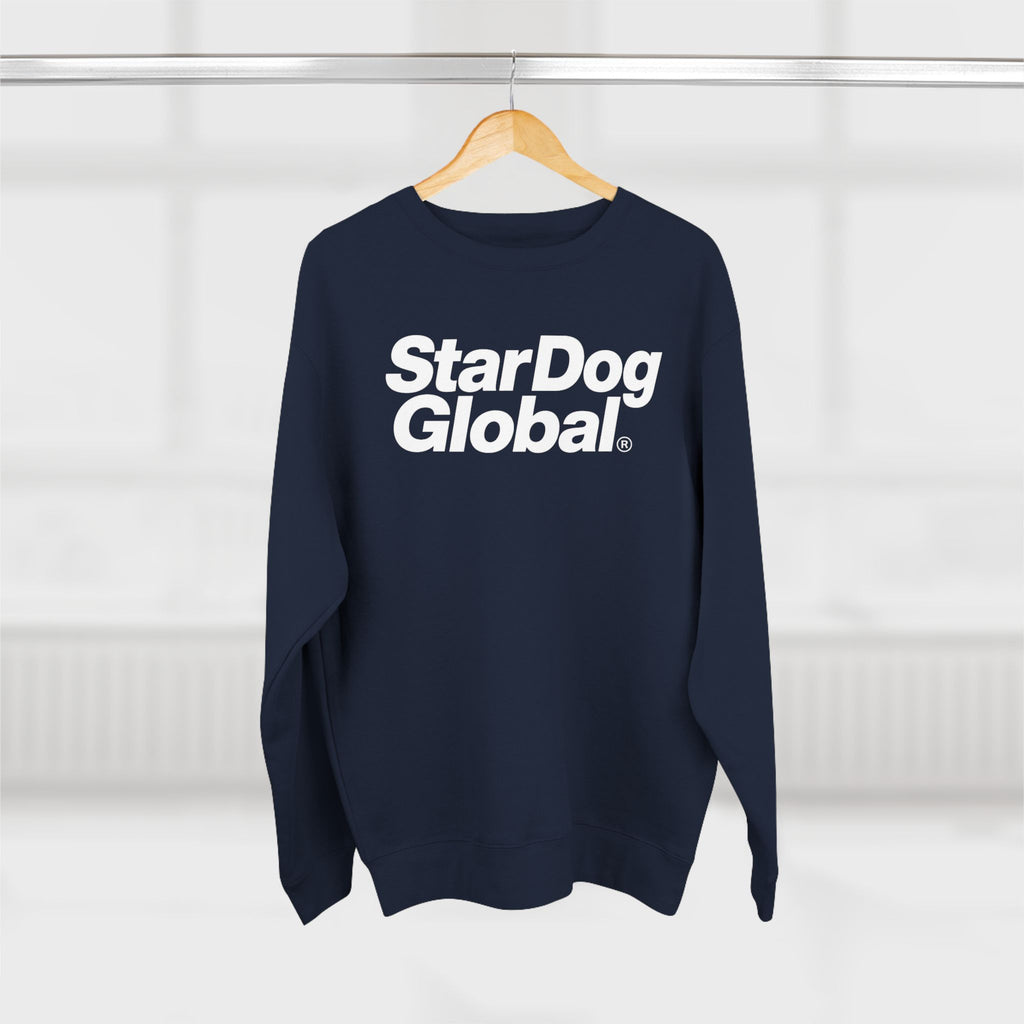 StarDog Global Minimal Logo Pullover Crewneck Sweatshirt for Unisex