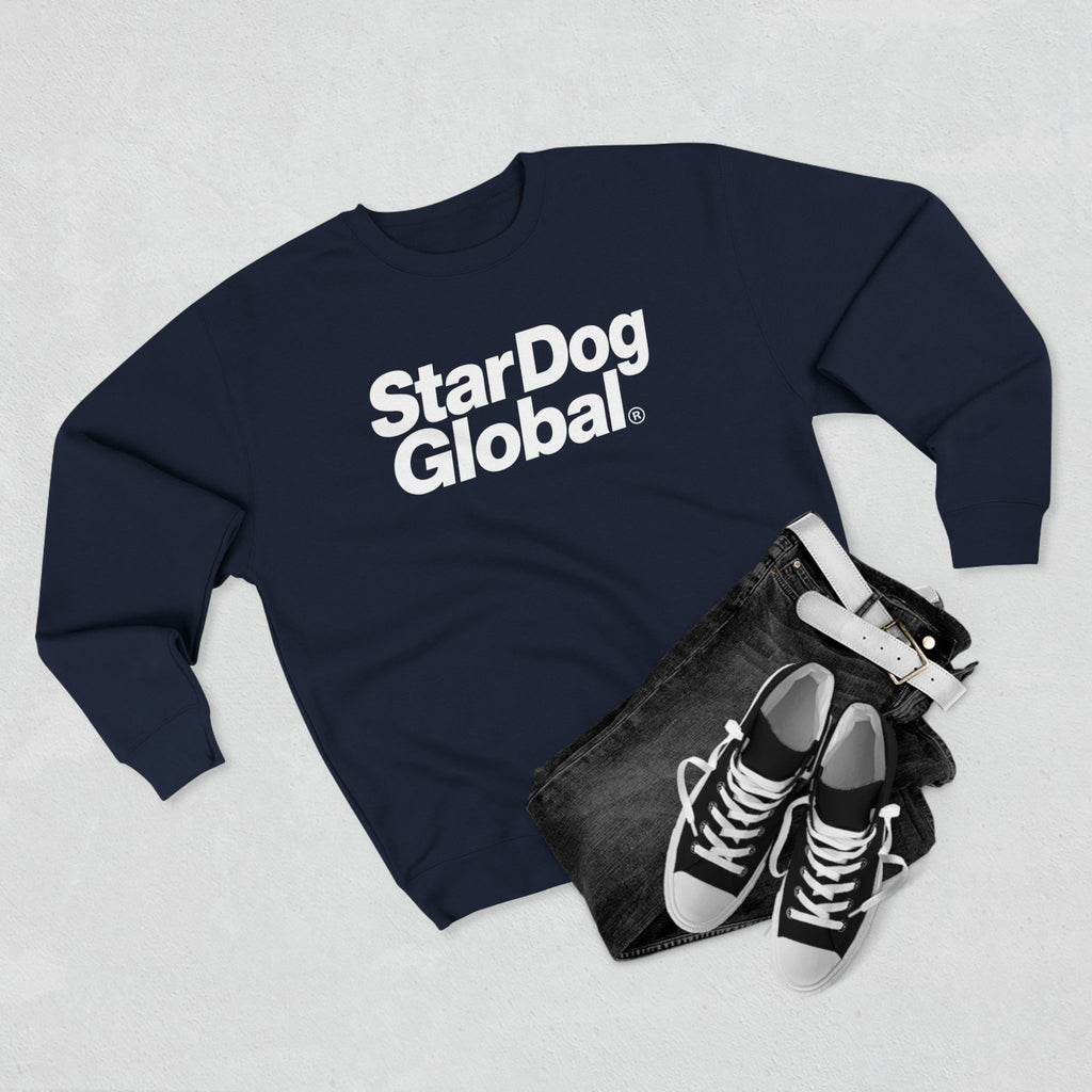 StarDog Global Minimal Logo Pullover Crewneck Sweatshirt for Unisex