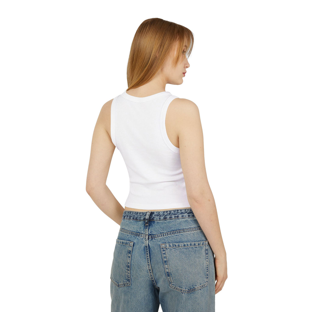 Star Dog Global Women’s Rib Racer Crop Tank Top