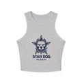 Star Dog Global Women’s Rib Racer Crop Tank Top