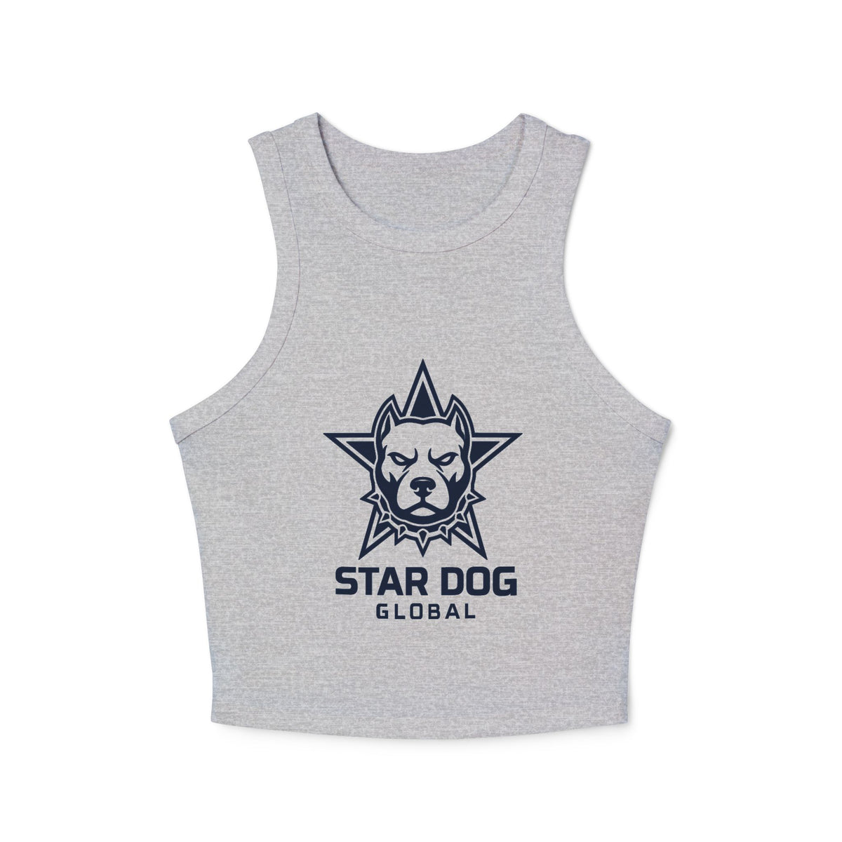 Star Dog Global Women’s Rib Racer Crop Tank Top