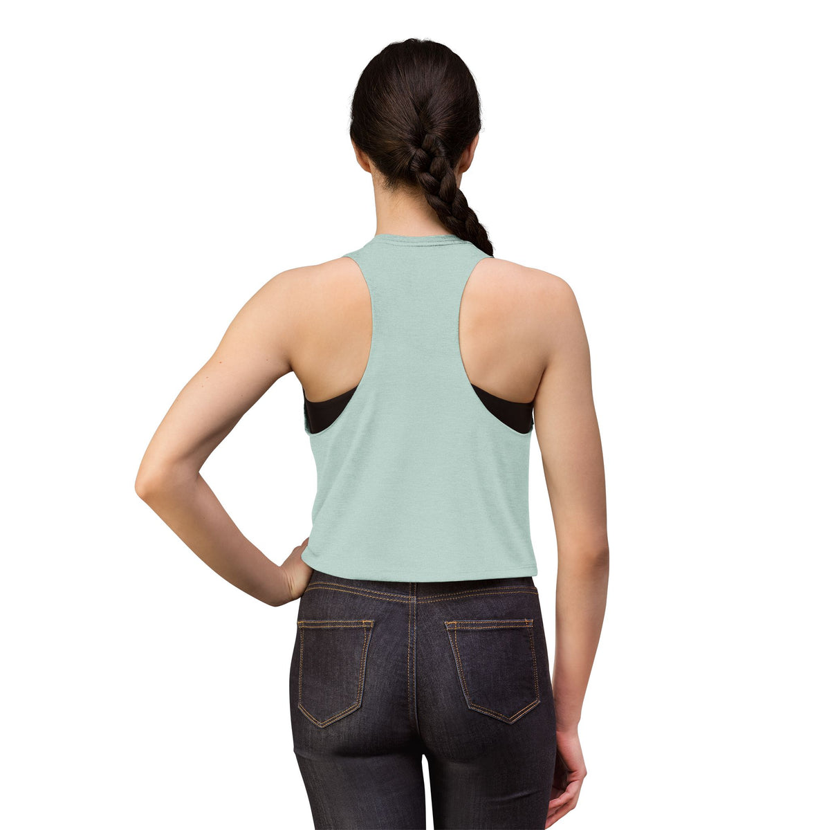 StarDog Global Retro Script Women's Crop Top