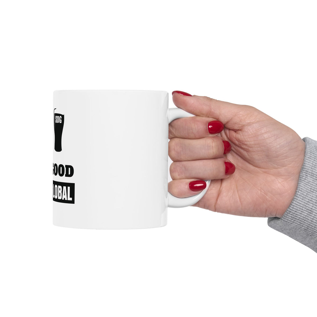 Drink Your Pint & Feel Good Ceramic Coffee Mug