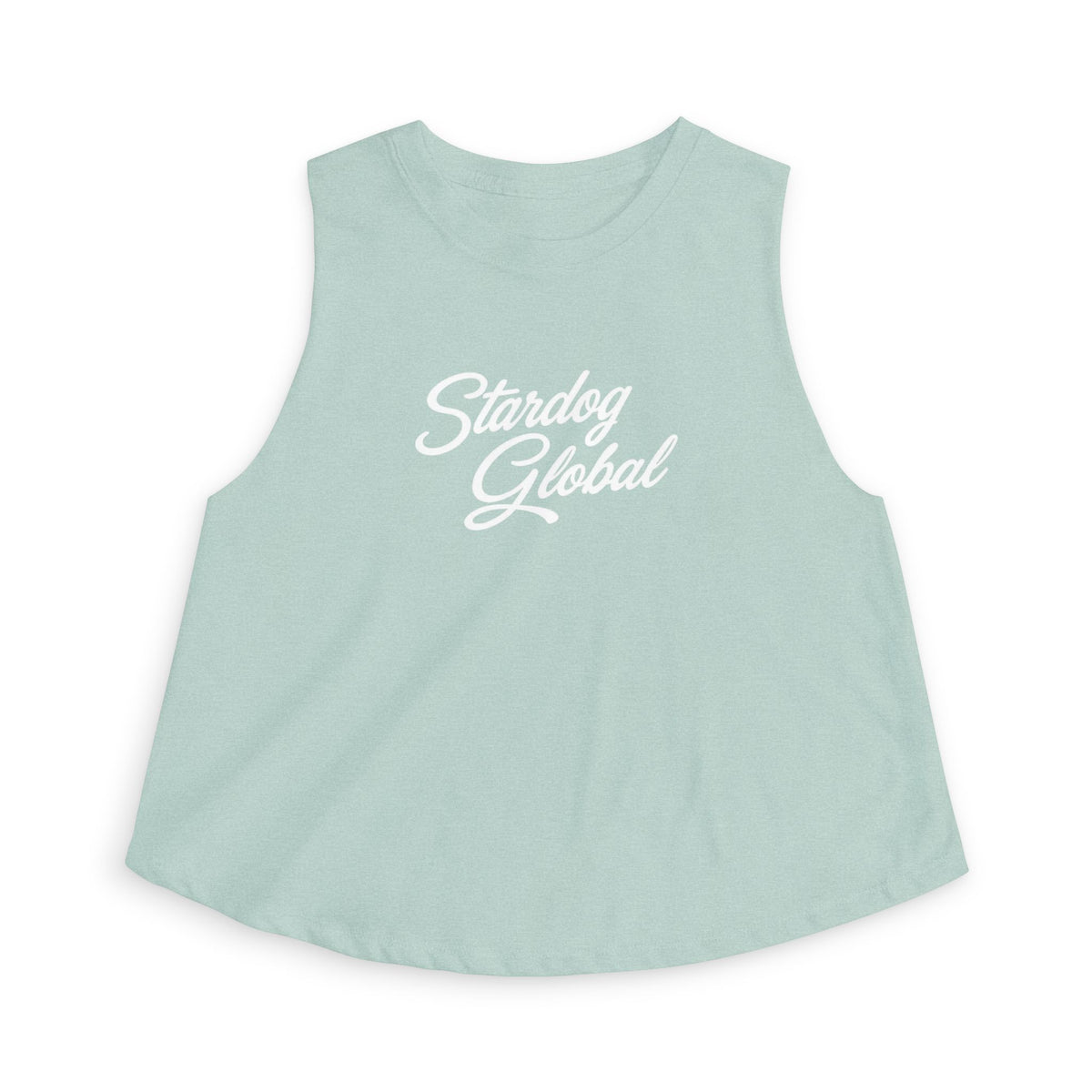 StarDog Global Retro Script Women's Crop Top