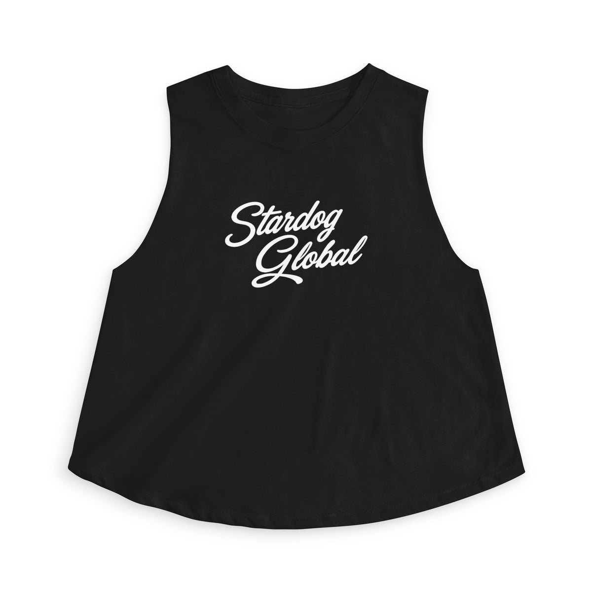 StarDog Global Retro Script Women's Crop Top