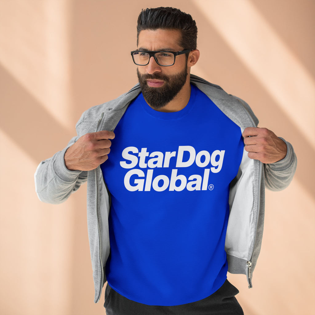 StarDog Global Minimal Logo Pullover Crewneck Sweatshirt for Unisex