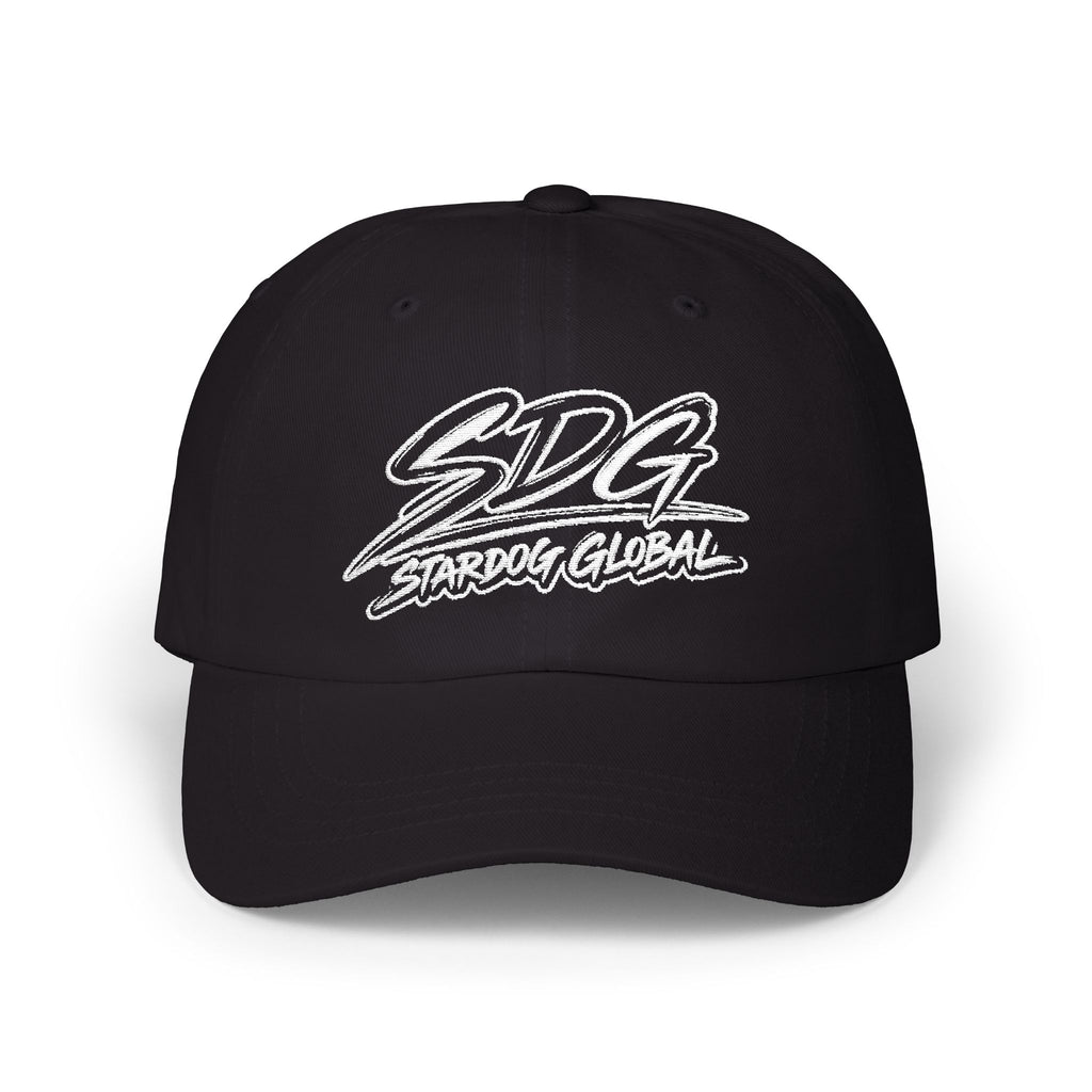 SDG Stardog Global Script Embroidered Dad Cap
