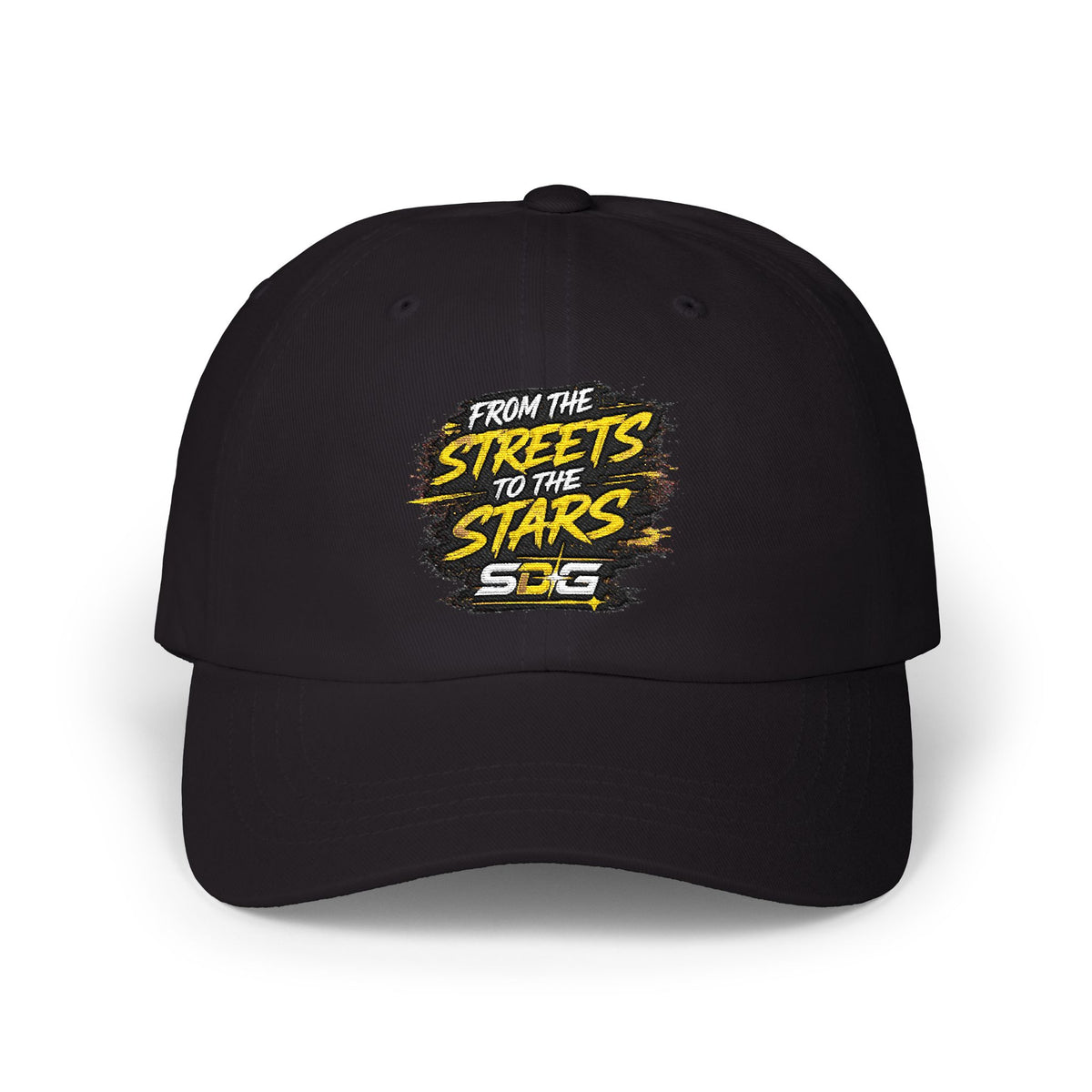 From the Streets to the Stars Embroidered Cotton Baseball Hat