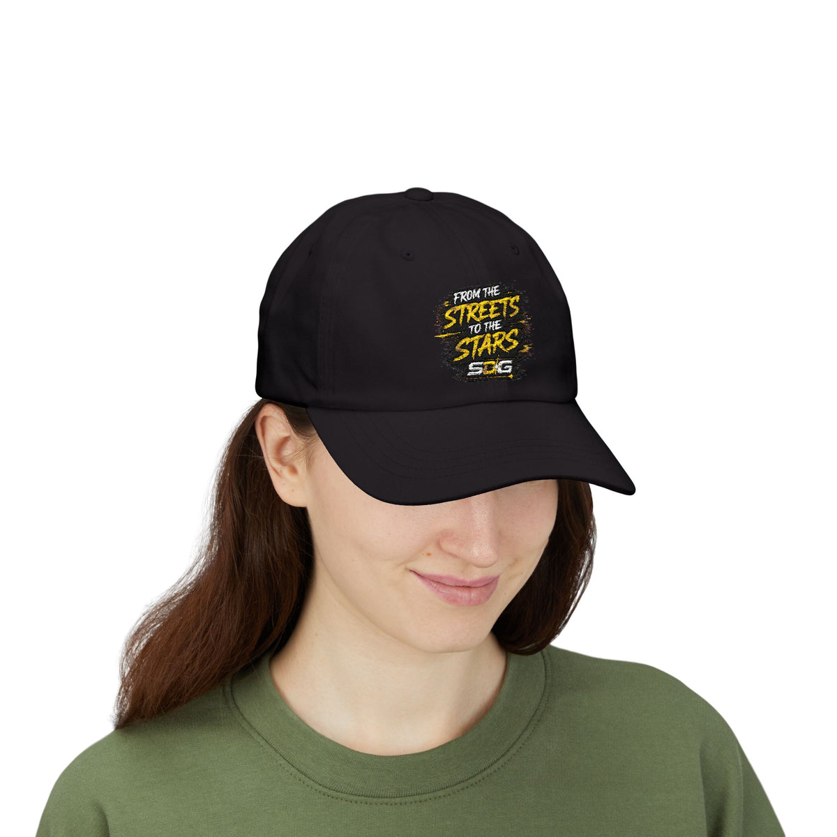 From the Streets to the Stars Embroidered Cotton Baseball Hat