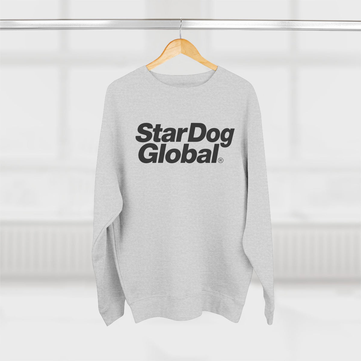StarDog Global Minimal Logo Pullover Crewneck Sweatshirt for Unisex