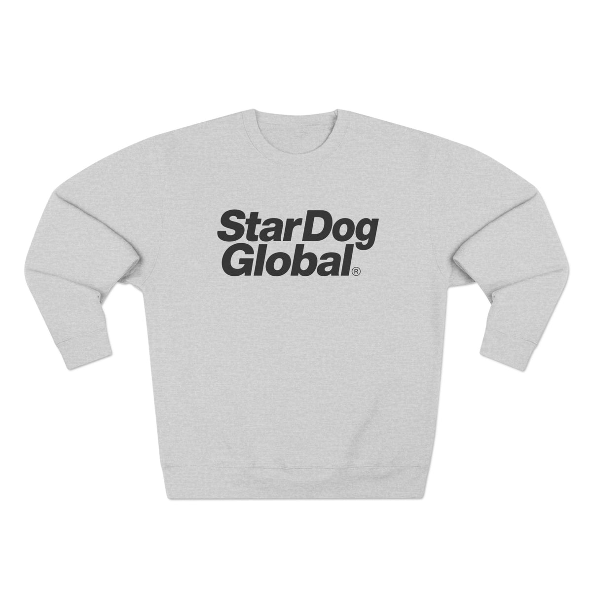 StarDog Global Minimal Logo Pullover Crewneck Sweatshirt for Unisex