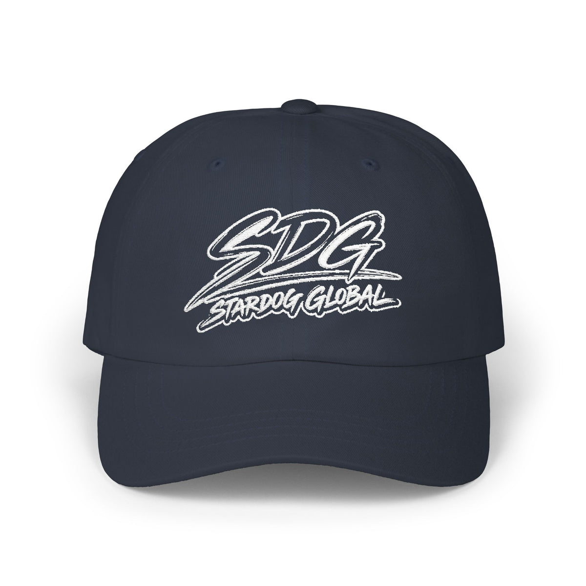 SDG Stardog Global Script Embroidered Dad Cap