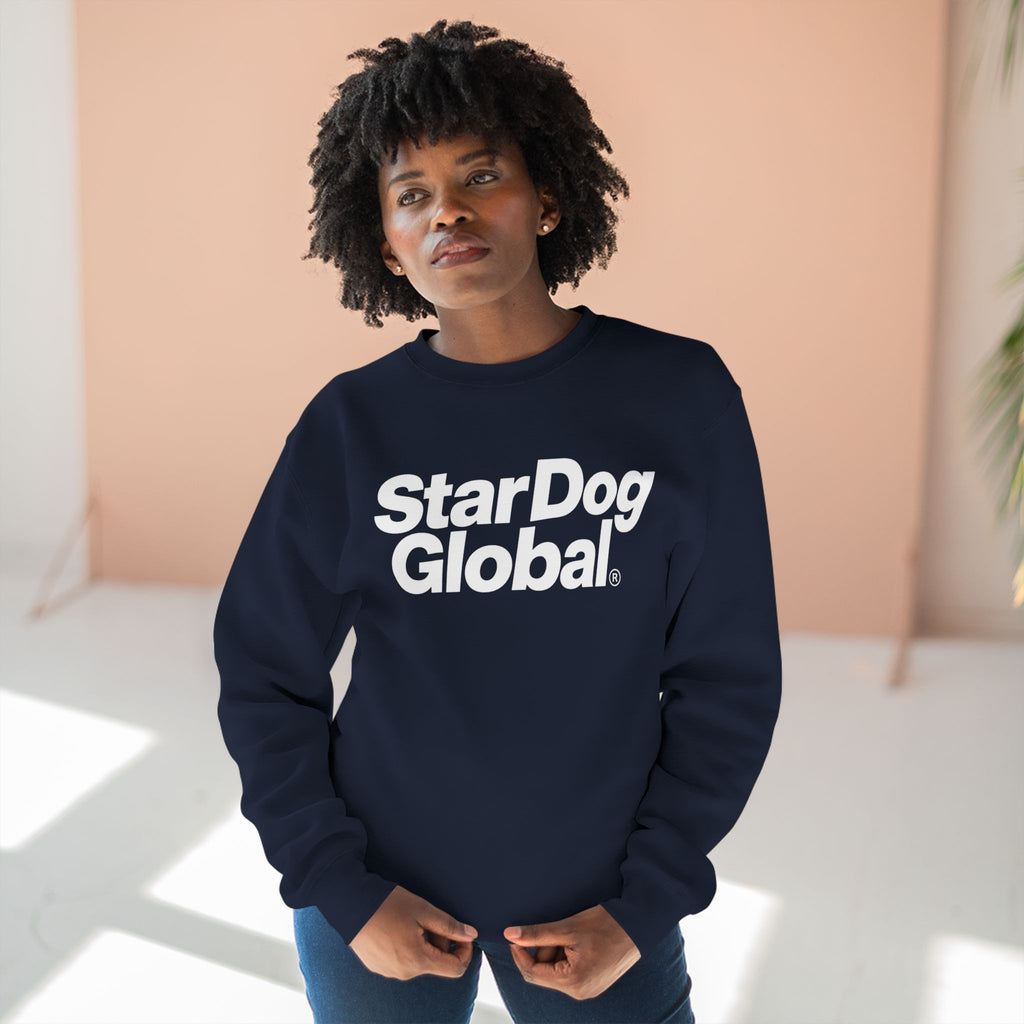 StarDog Global Minimal Logo Pullover Crewneck Sweatshirt for Unisex