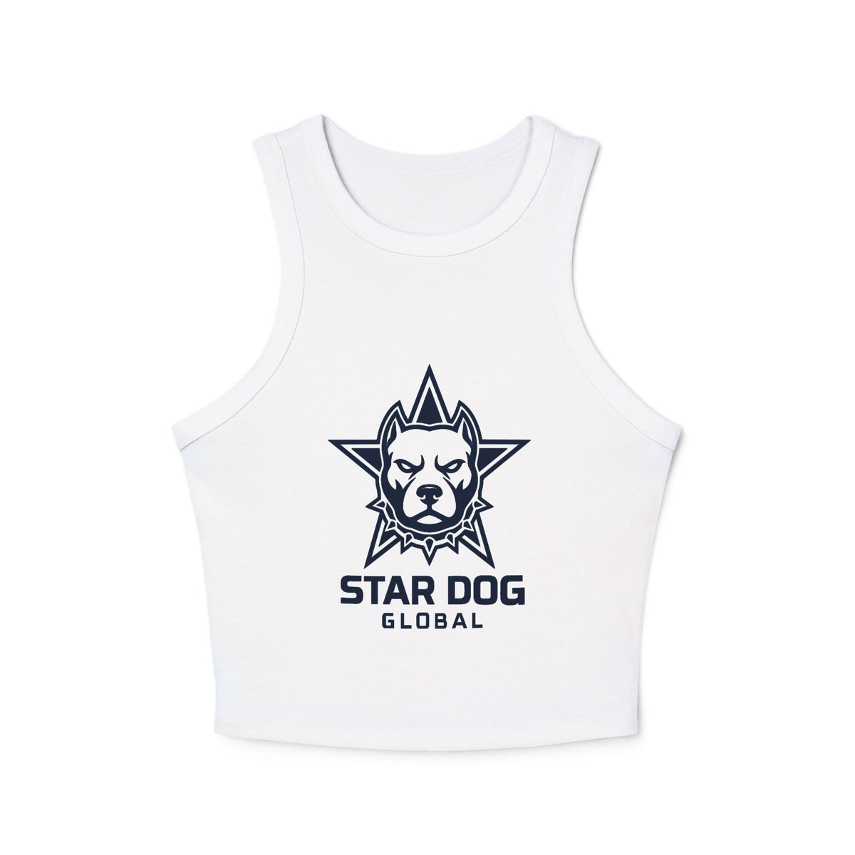 Star Dog Global Women’s Rib Racer Crop Tank Top