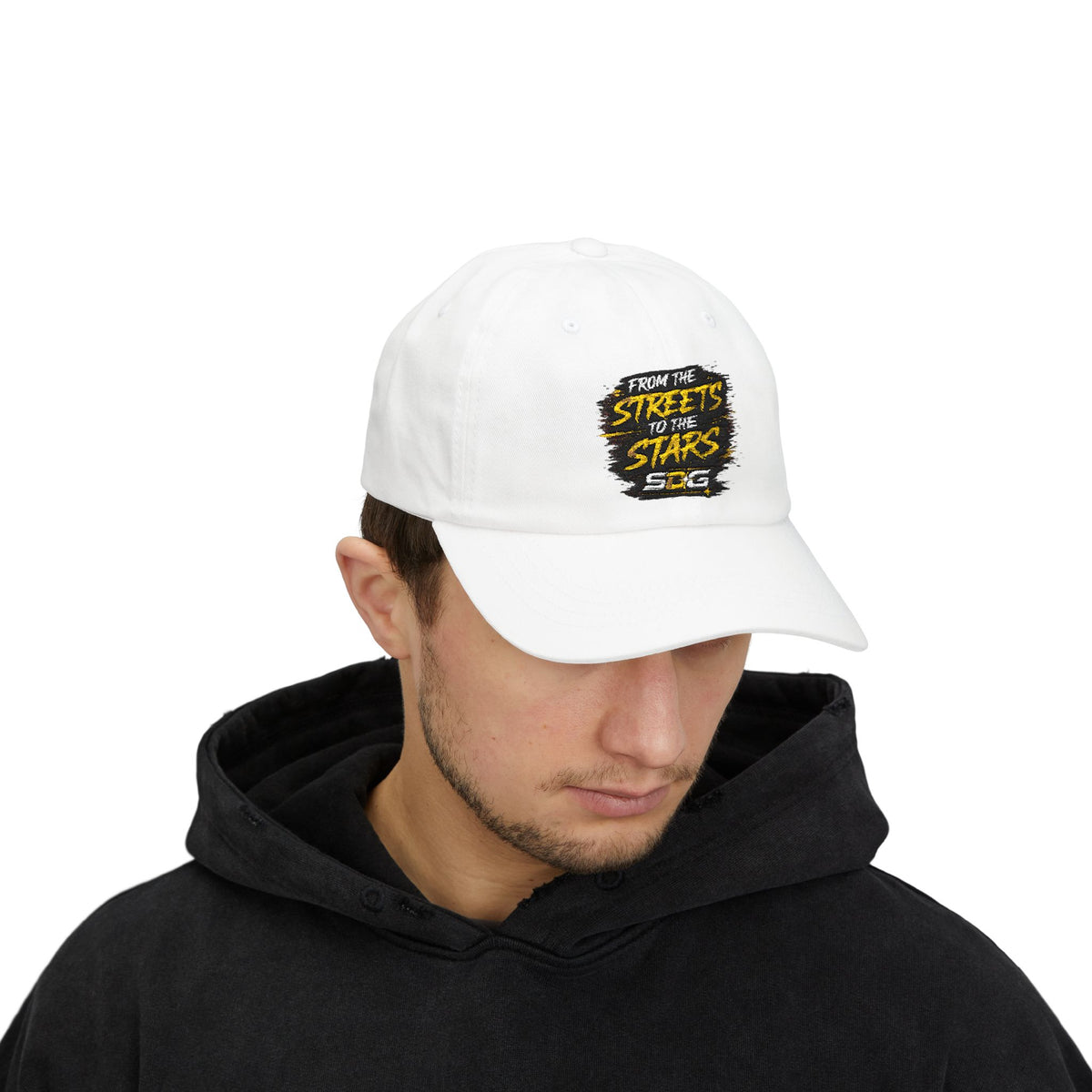 From the Streets to the Stars Embroidered Cotton Baseball Hat