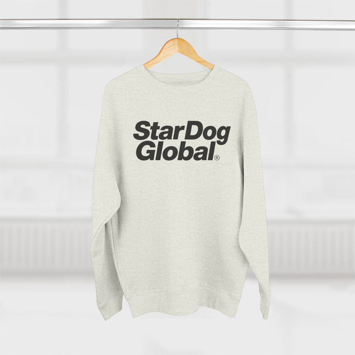 StarDog Global Minimal Logo Pullover Crewneck Sweatshirt for Unisex