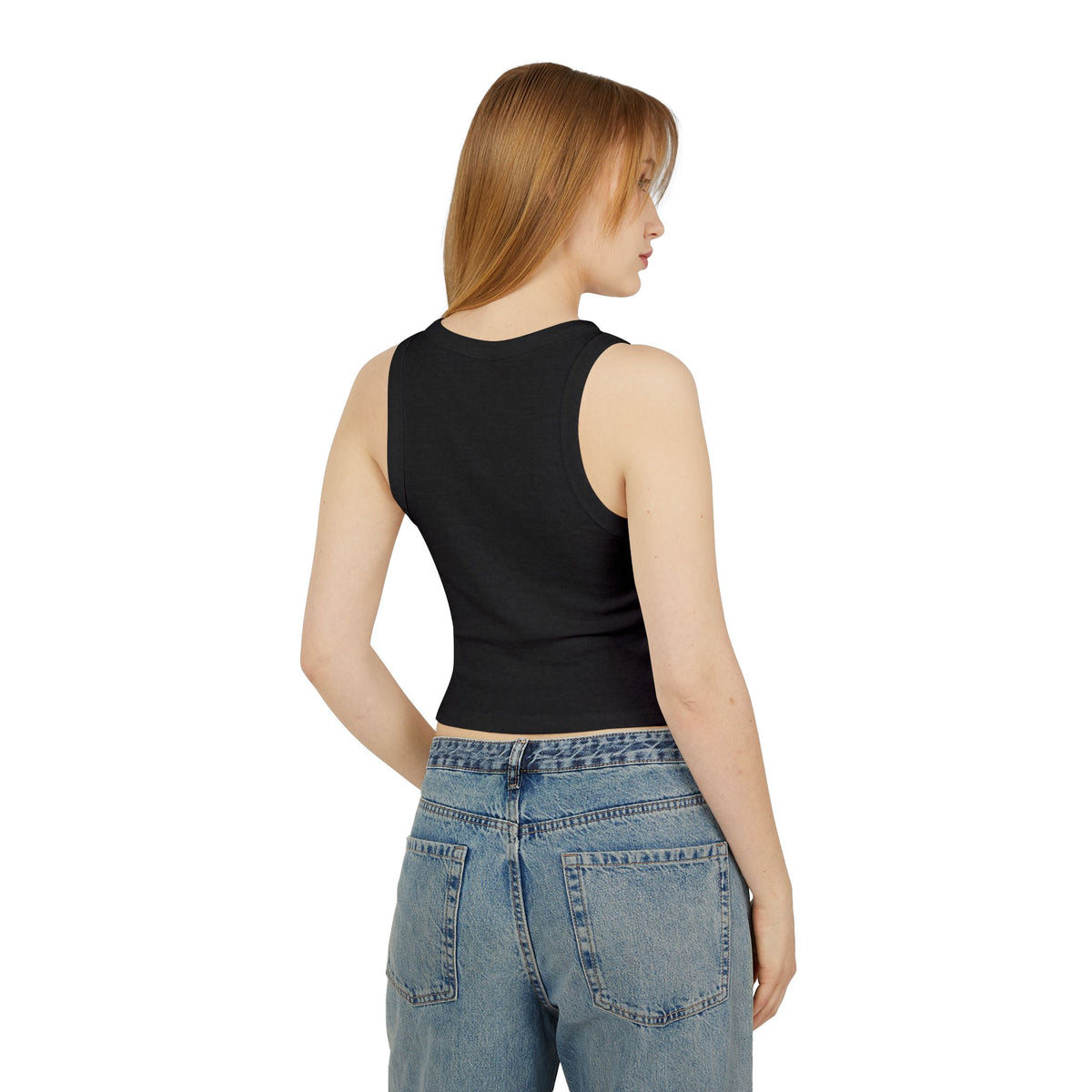 Star Dog Global Women’s Rib Racer Crop Tank Top