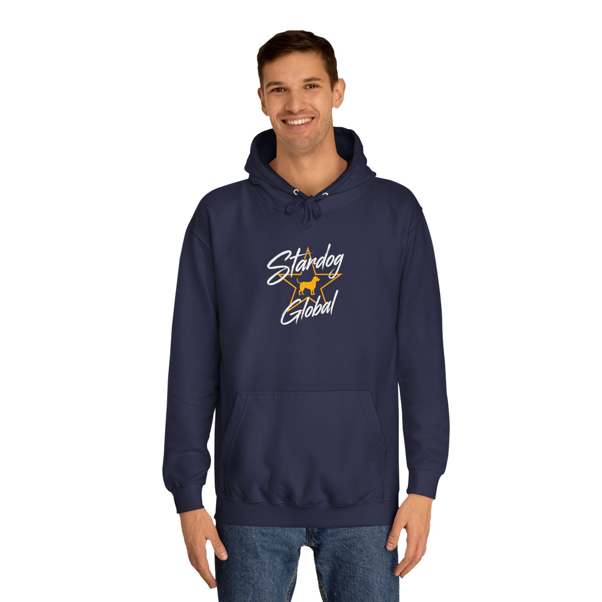 StarDog Global Vintage Script Logo Hoodie for Unisex