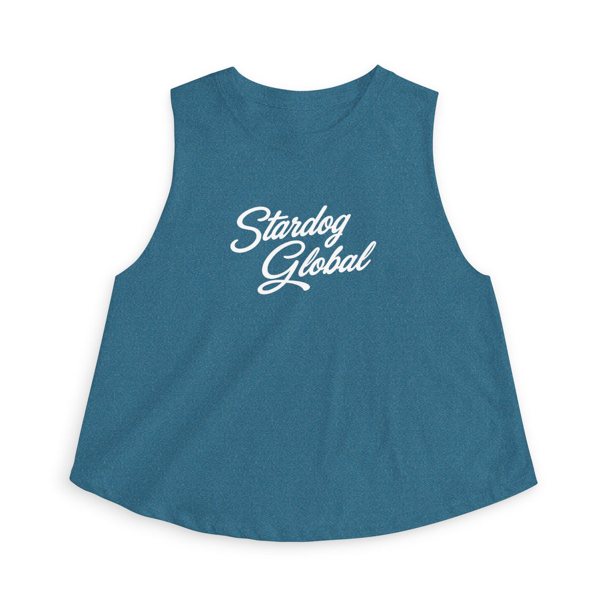 StarDog Global Retro Script Women's Crop Top