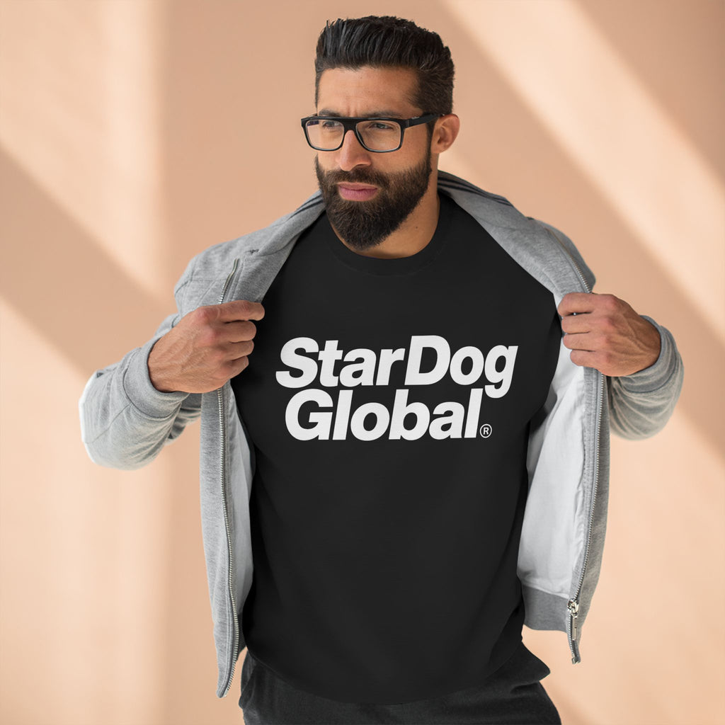 StarDog Global Minimal Logo Pullover Crewneck Sweatshirt for Unisex