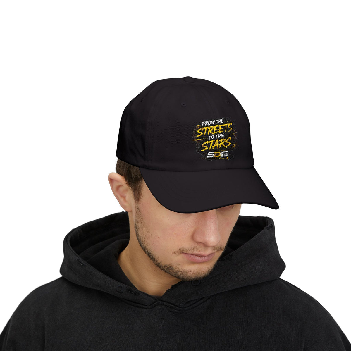 From the Streets to the Stars Embroidered Cotton Baseball Hat
