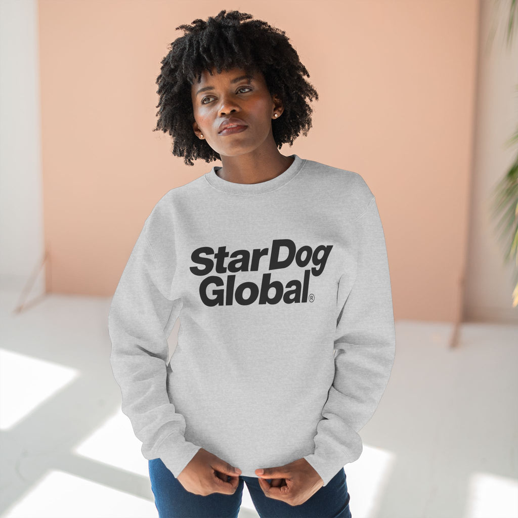 StarDog Global Minimal Logo Pullover Crewneck Sweatshirt for Unisex