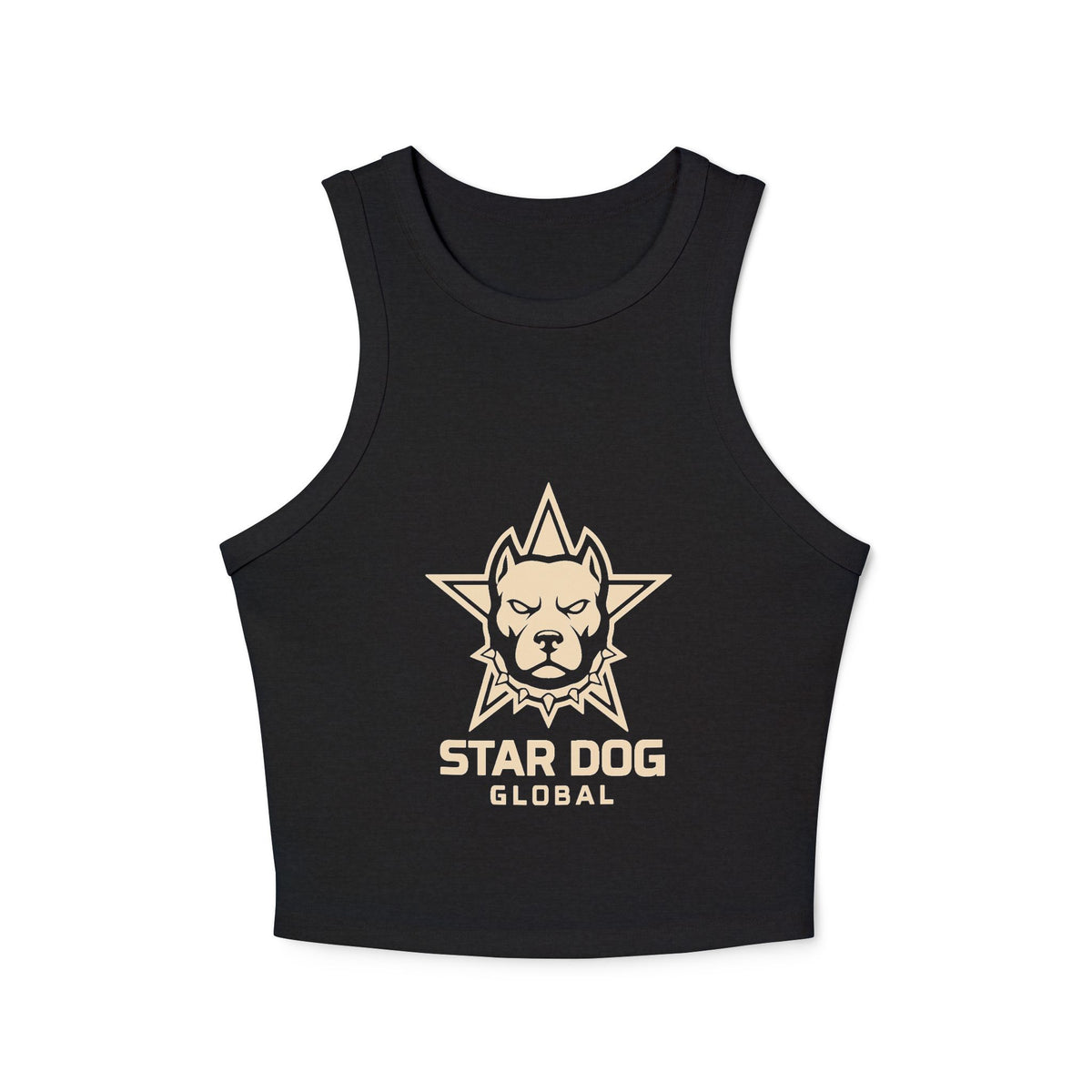 Star Dog Global Women’s Rib Racer Crop Tank Top