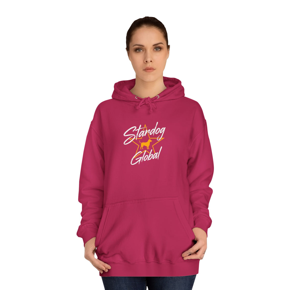 StarDog Global Vintage Script Logo Hoodie for Unisex