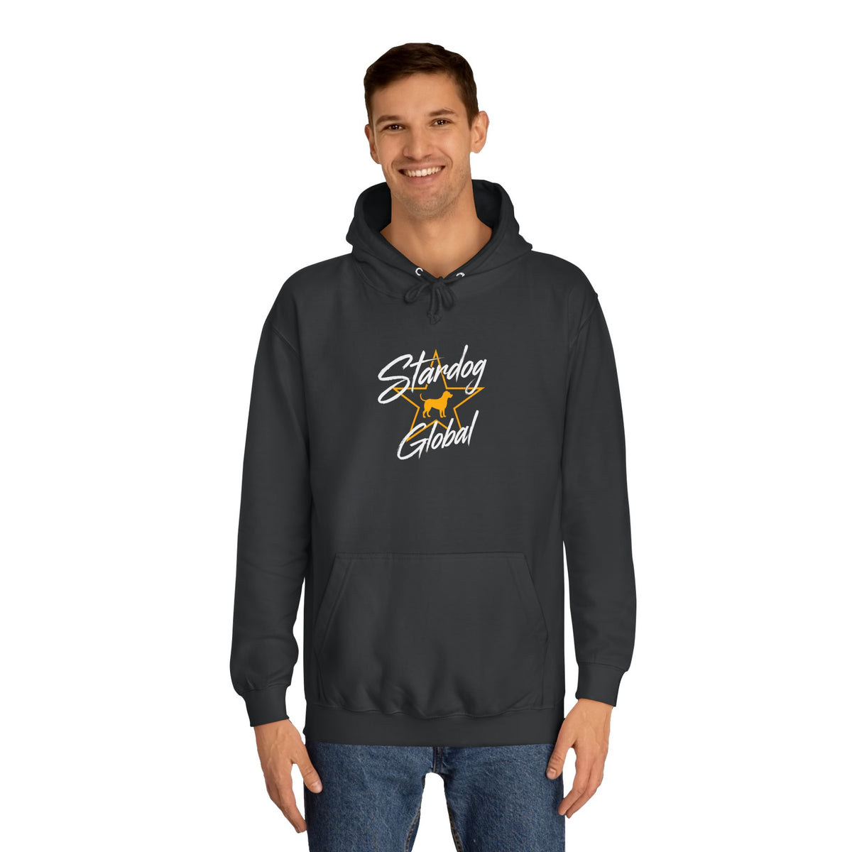 StarDog Global Vintage Script Logo Hoodie for Unisex
