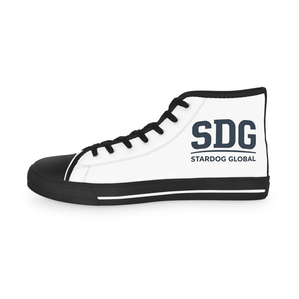 SDG Stardog Global White High-Top Sneakers for Men