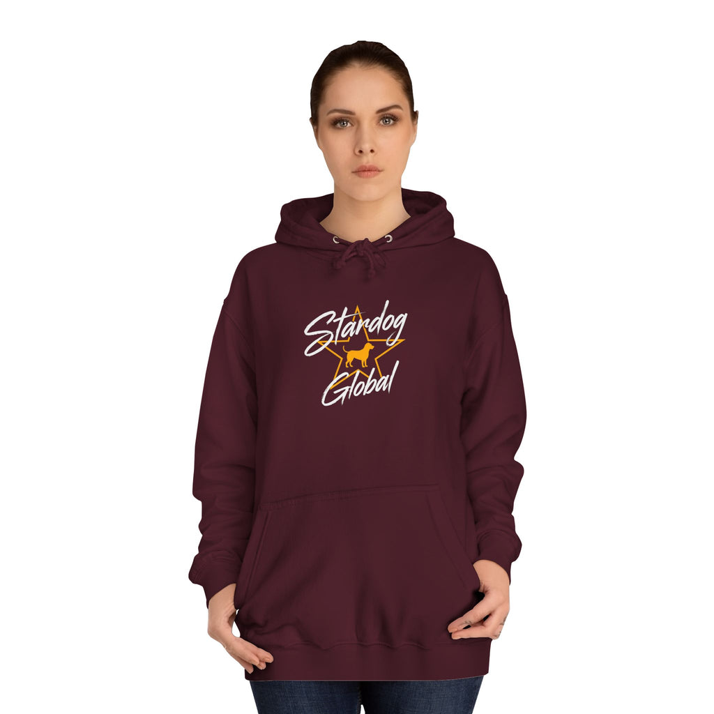 StarDog Global Vintage Script Logo Hoodie for Unisex