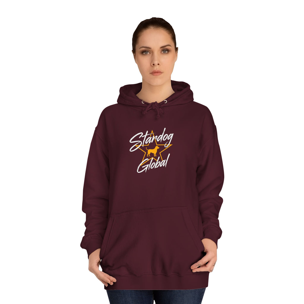 StarDog Global Vintage Script Logo Hoodie for Unisex