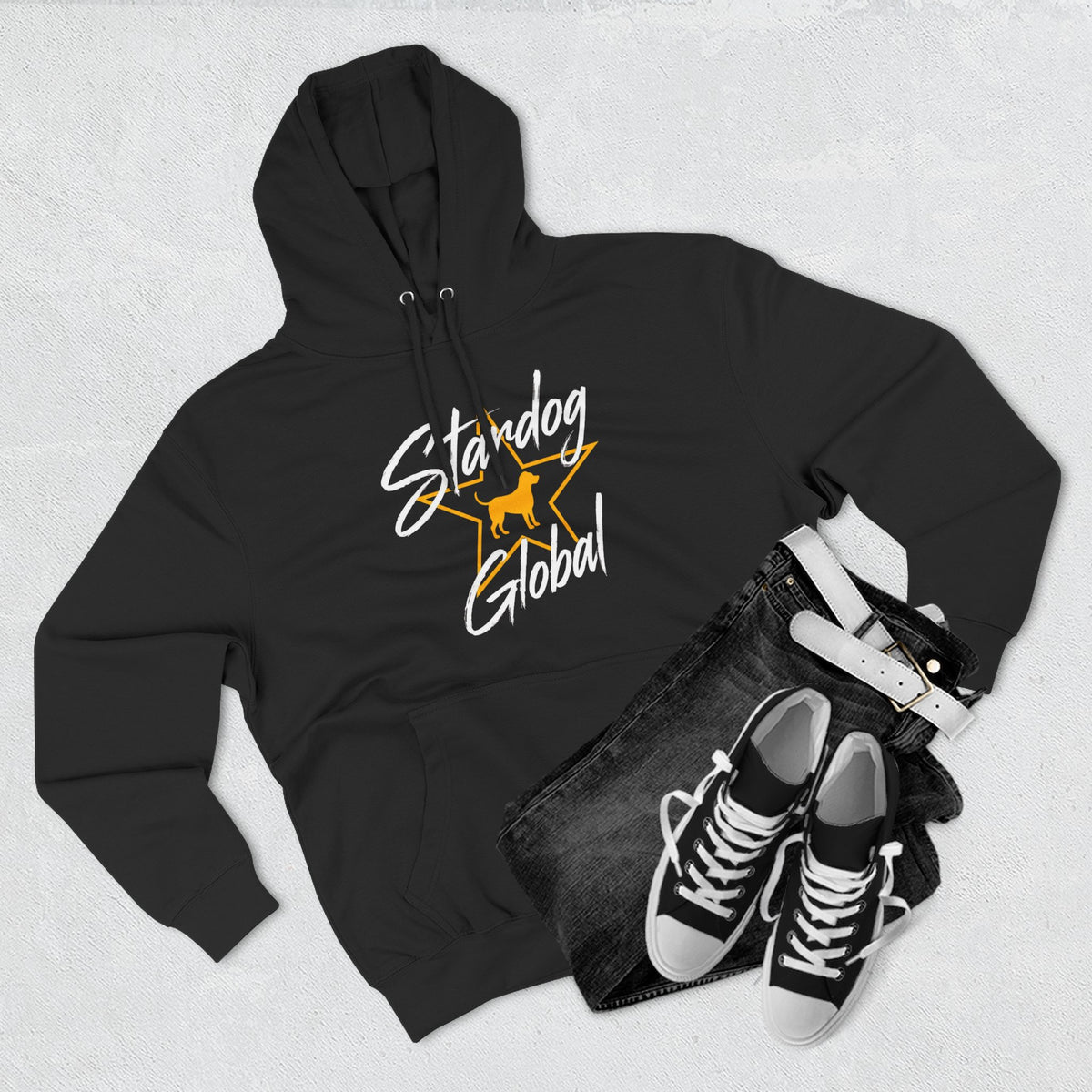 Stardog Global Three-Panel Fleece Hoodie