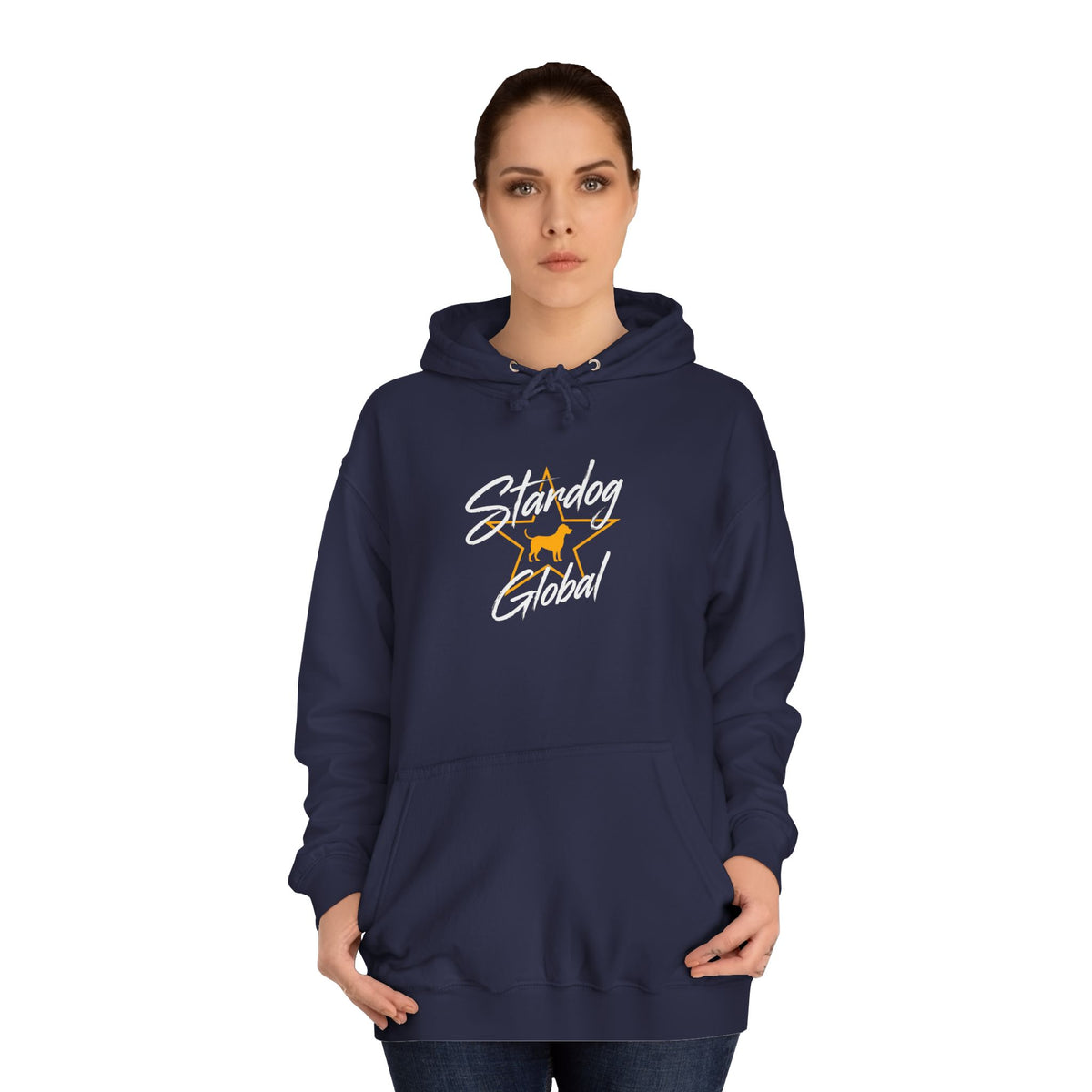 StarDog Global Vintage Script Logo Hoodie for Unisex