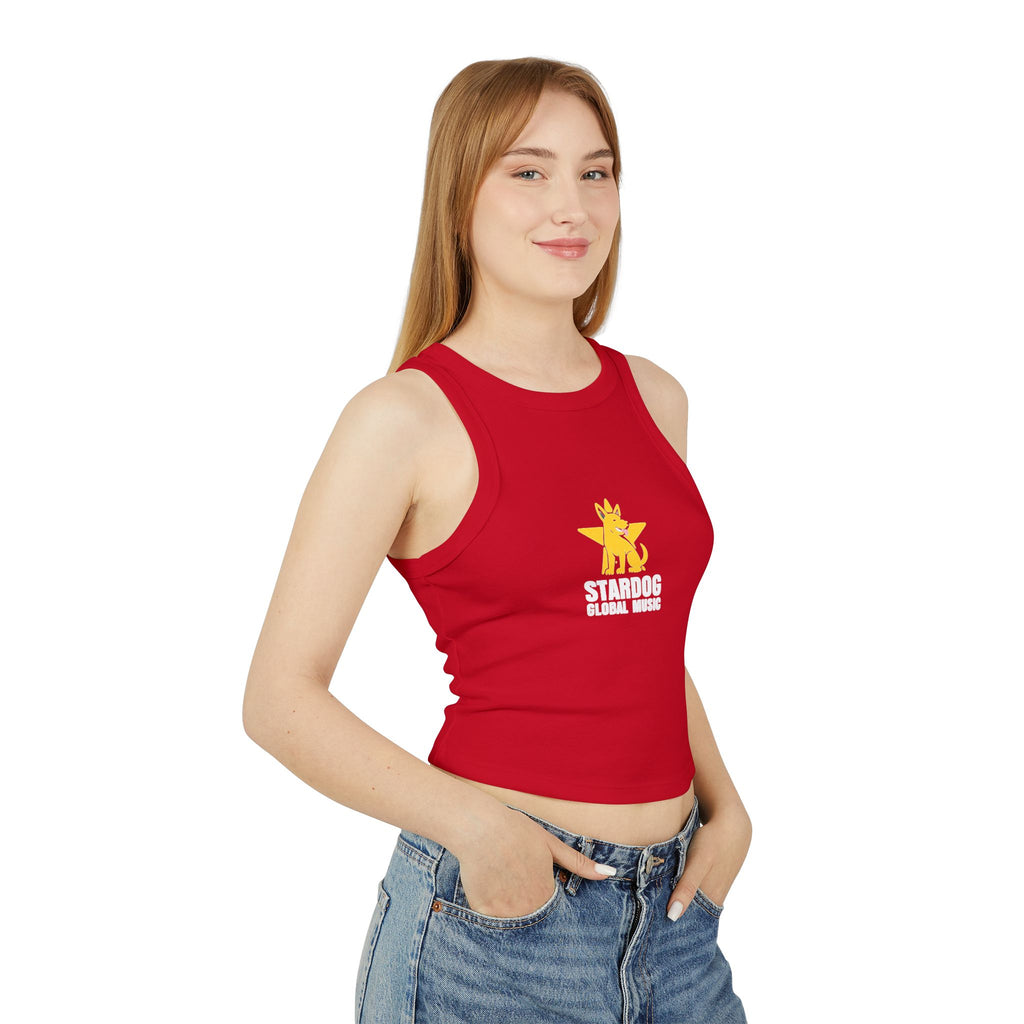 Stardog Global Music Women's Micro Rib Racer Tank Top