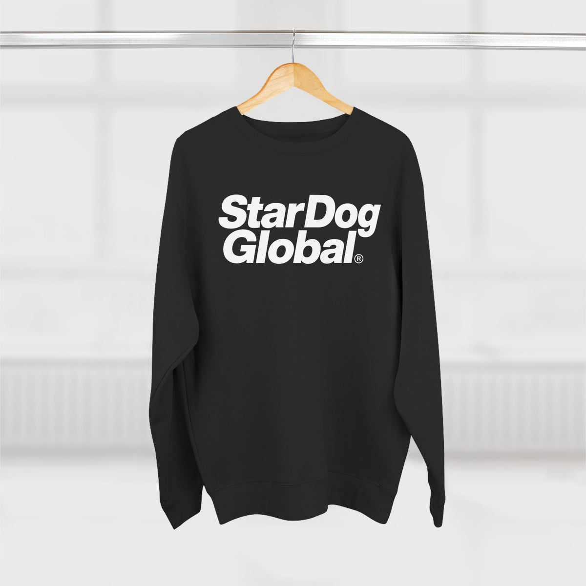 StarDog Global Minimal Logo Pullover Crewneck Sweatshirt for Unisex