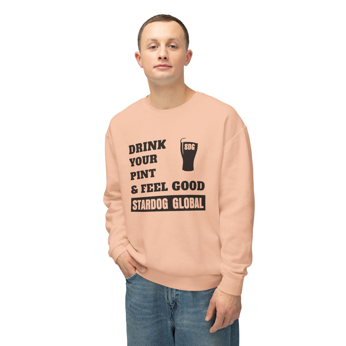 Drink Your Pint & Feel Good Unisex Crewneck Sweatshirt