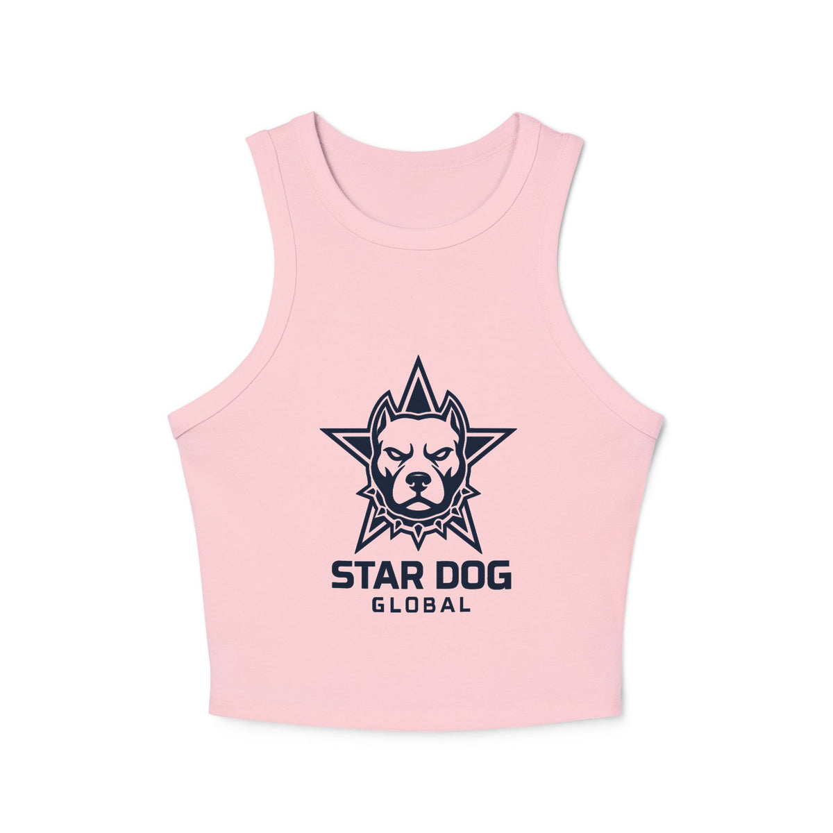Star Dog Global Women’s Rib Racer Crop Tank Top