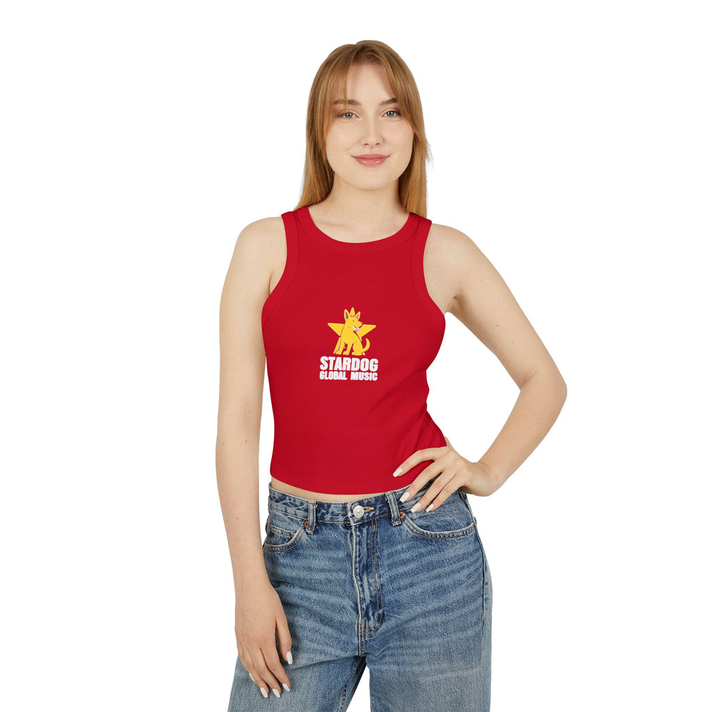 Stardog Global Music Women's Micro Rib Racer Tank Top