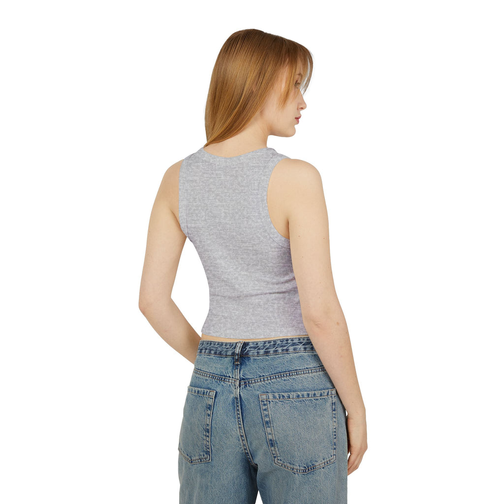 Star Dog Global Women’s Rib Racer Crop Tank Top