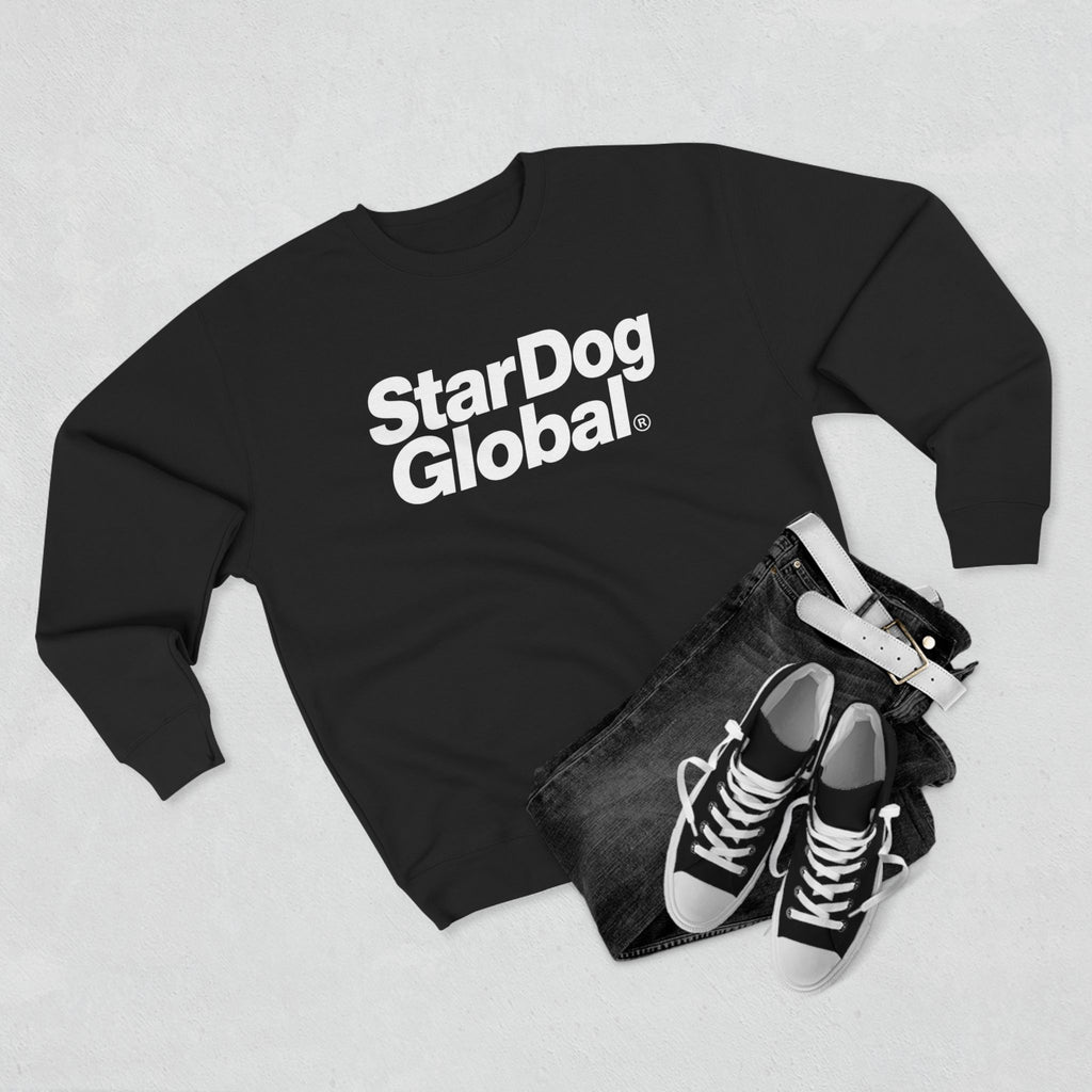StarDog Global Minimal Logo Pullover Crewneck Sweatshirt for Unisex
