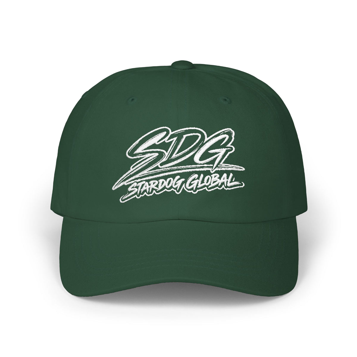 SDG Stardog Global Script Embroidered Dad Cap