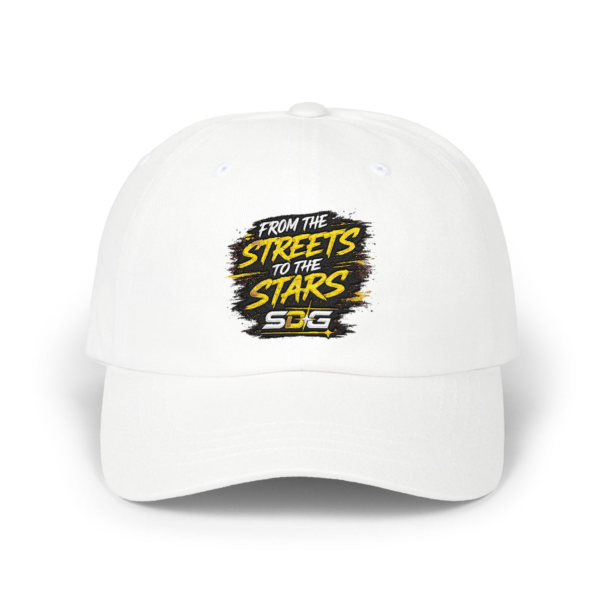 From the Streets to the Stars Embroidered Cotton Baseball Hat