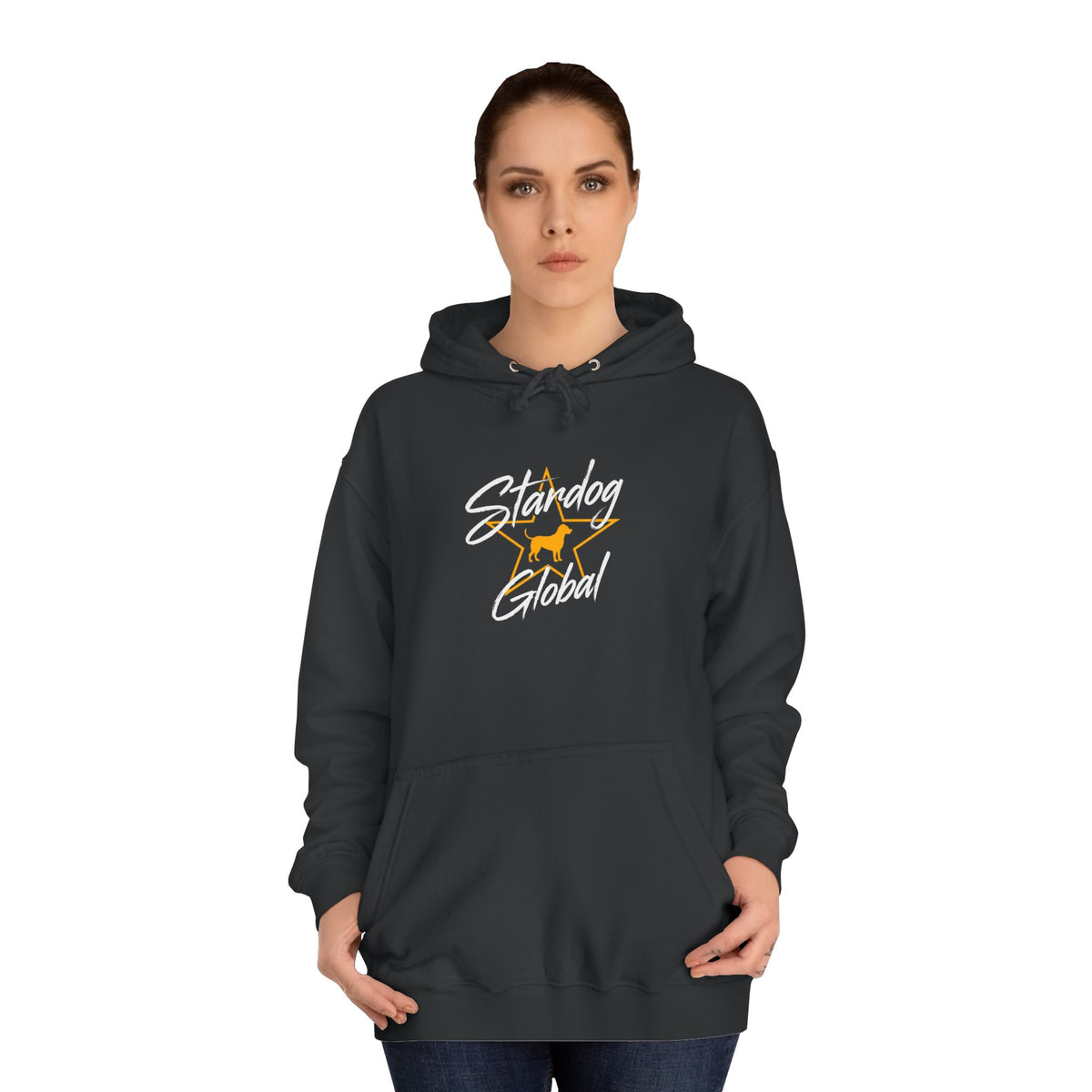 StarDog Global Vintage Script Logo Hoodie for Unisex